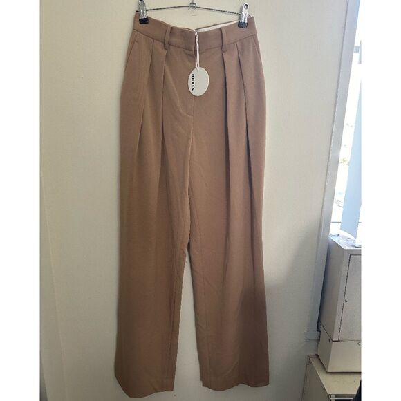 NEW Staud Luisa Suit Pants in Camel - Picture 2 of 8